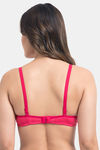 Komli Padded Non-Wired Full Coverage T-Shirt Bra - Dark Pink — thumbnail 2